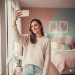 instagram selfie tips for girls using natural light and flattering angles