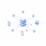 diagram showing how online platforms work and connect users with digital services