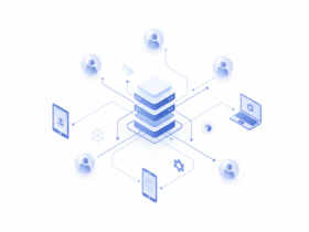 diagram showing how online platforms work and connect users with digital services