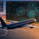 commercial airplane diverting to alternate airport during flight