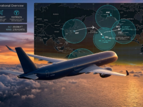commercial airplane diverting to alternate airport during flight