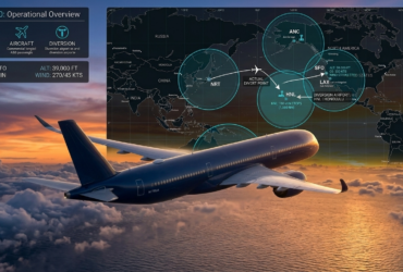 commercial airplane diverting to alternate airport during flight