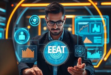 SEO expert analyzing Google EEAT signals including expertise authority and trustworthiness