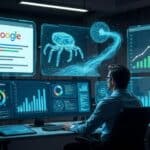 SEO expert analyzing AI generated content rankings and Google search optimization