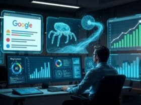 SEO expert analyzing AI generated content rankings and Google search optimization
