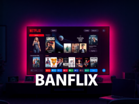 Banflix streaming platform interface illustration