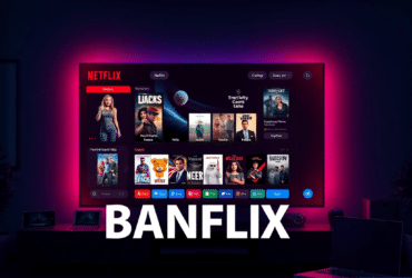 Banflix streaming platform interface illustration
