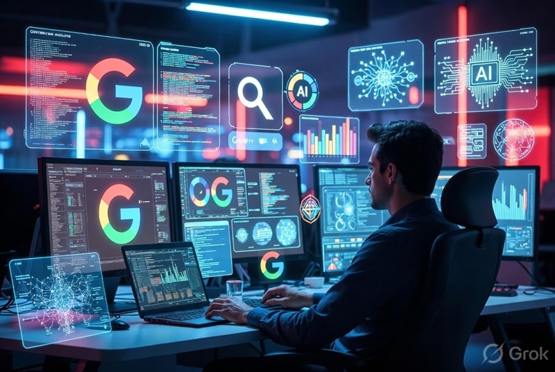 Google detecting AI generated blog content with SEO analysis and artificial intelligence tools