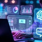 SEO blogger using ChatGPT prompts for content writing and search engine optimization